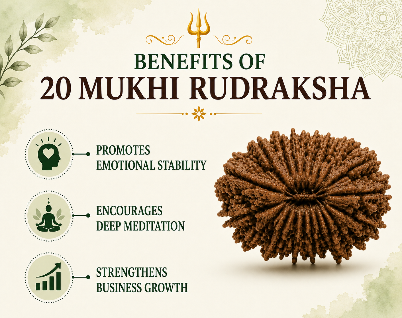 20 Mukhi Rudraksha (Nepal Origin)
